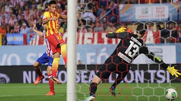 
                <strong>Erstes Tor im Super Cup</strong><br>
                Seinen ersten Treffer für die Katalanen erzielt Neymar im spanischen Super Cup am 21. August 2013. Sein Tor gegen Atletico Madrid sichert Barca ein 1:1. 
              