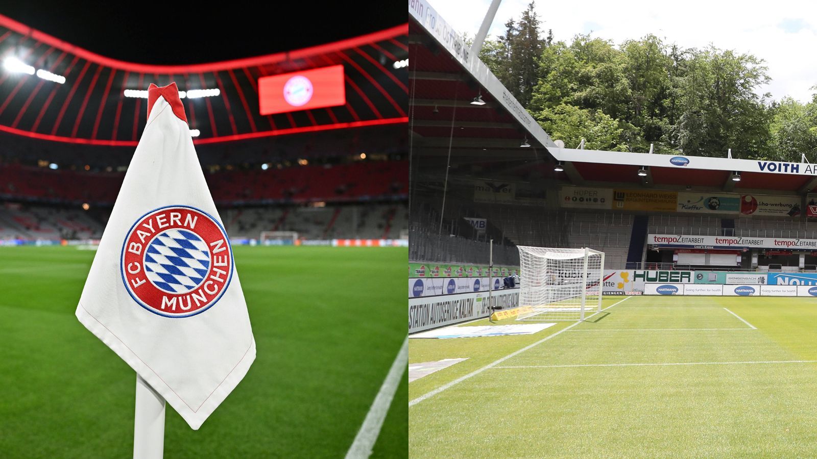 <strong>Stadion-Kapazität</strong><br>Wer viele Mitglieder, also Fans, hat, braucht auch ein entsprechend großes Stadion. Auch in diesem Punkt könnten der FC Bayern und Heidenheim nicht unterschiedlicher sein. Während in die Münchner Allianz Arena über 75.000 Fans passen, ist die Heidenheimer Voith-Arena mit einem Fassungsvermögen von nur 15.000 Zuschauern das derzeit kleinste Bundesliga-Stadion.