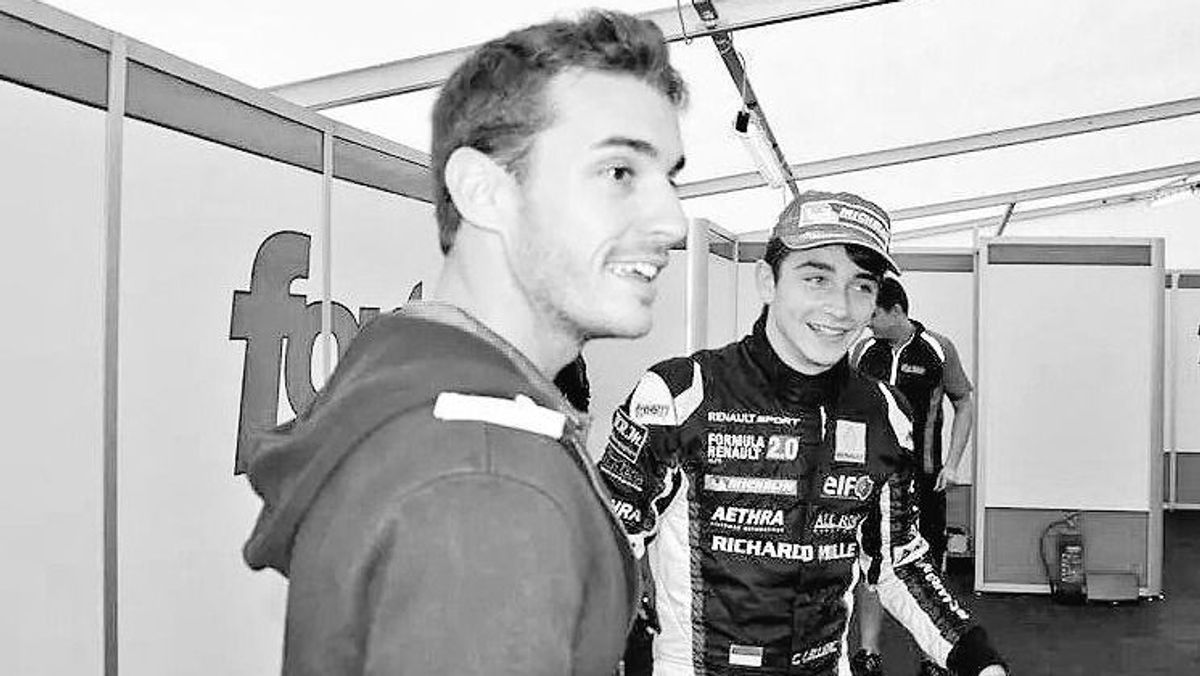 Jules Bianchi mit Charles Leclerc: Erinnerungen aus fröhlichen Tagen