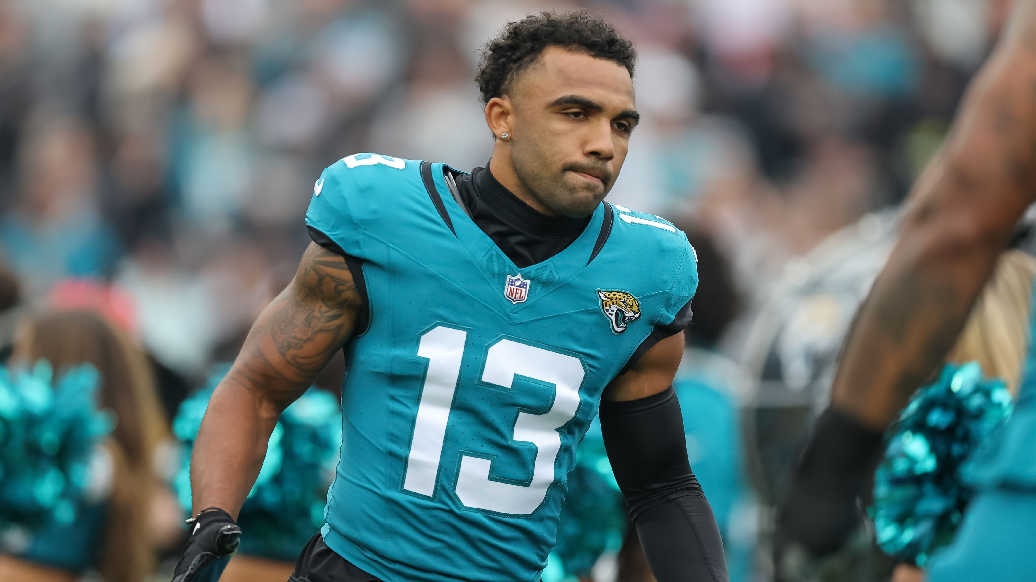 <strong>Platz 15 (geteilt): Jacksonville Jaguars</strong><br>Receiver: Christian Kirk, Gabe Davis und Brian Thomas Jr.<br>Durchschnittliche 40-Yard-Dash-Zeit: 4,45 Sekunden