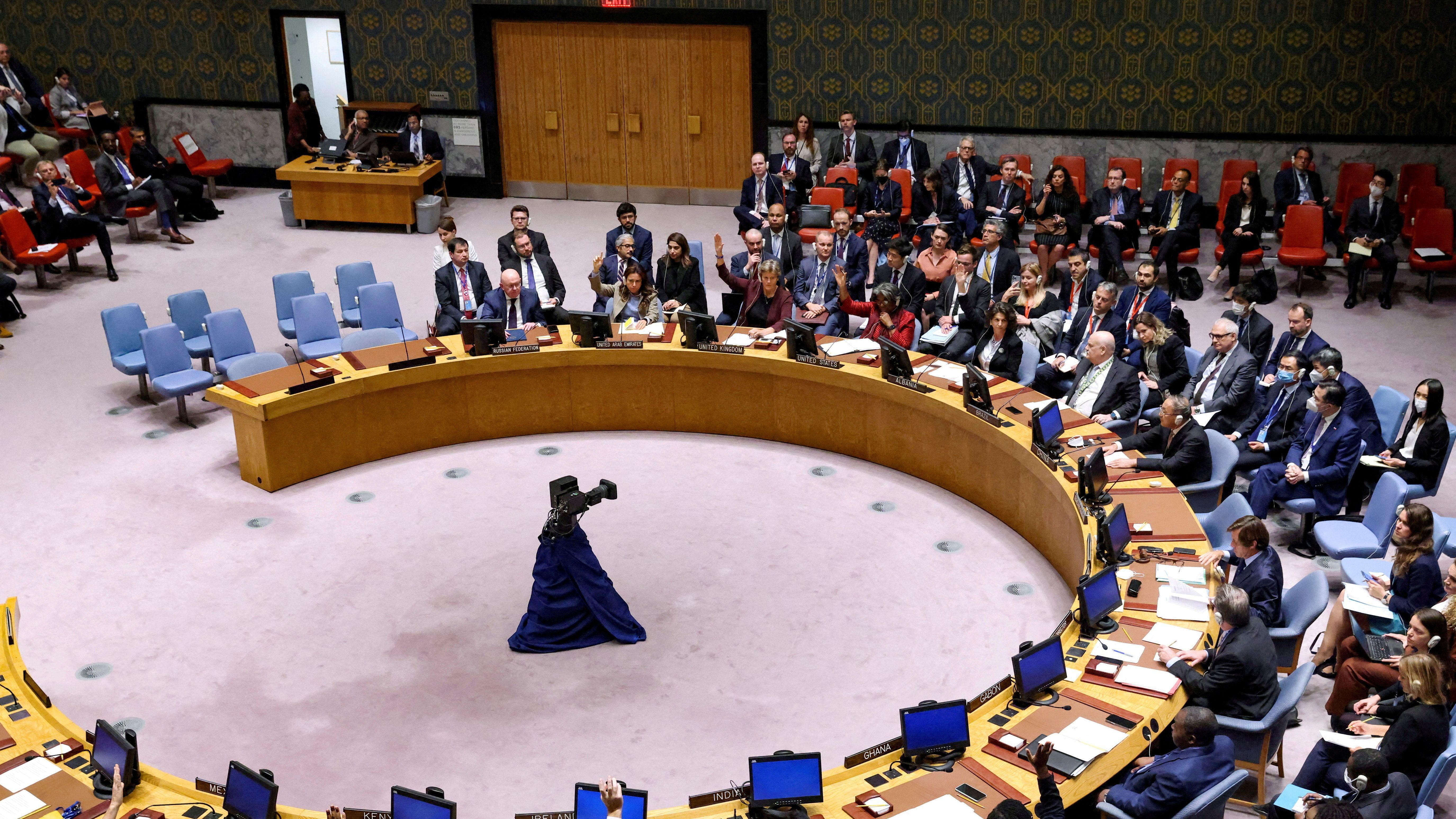 Der UN-Sicherheitsrat wird in diesem Monat von Russland geführt.