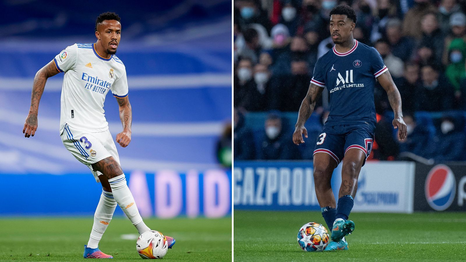 
                <strong>Innenverteidiger: Eder Militao gegen Presnel Kimpembe</strong><br>
                Ob PSG-Coach Mauricio Pochettino tatsächlich Kimpembe für den fraglichen Sergio Ramos draußen lässt, ist unwahrscheinlich. Im vergangenen Liga-Spiel gegen Nizza saß der französische Weltmeister 90 Minuten auf der Bank und wurde für den Achtelfinal-Kracher geschont. Sein Gegenüber Eder Militao ist ein ähnlicher Spielertyp. Er wird aller Voraussicht nach mit Alaba das Defensiv-Zentrum bilden, es sei denn, Alaba muss als Linksverteidiger ran. In dem Falle könnte Nacho Fernandez in die Startelf rücken und neben Militao spielen. Wie auch immer: Der Brasilianer wird spielen. Er und Kimpembe sind auf Augenhöhe, Punkt für beide: 4:3 für Paris.
              