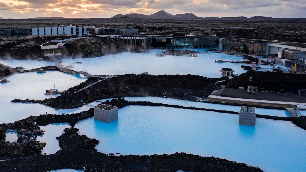 Touristenattraktion Blaue Lagune auf Island