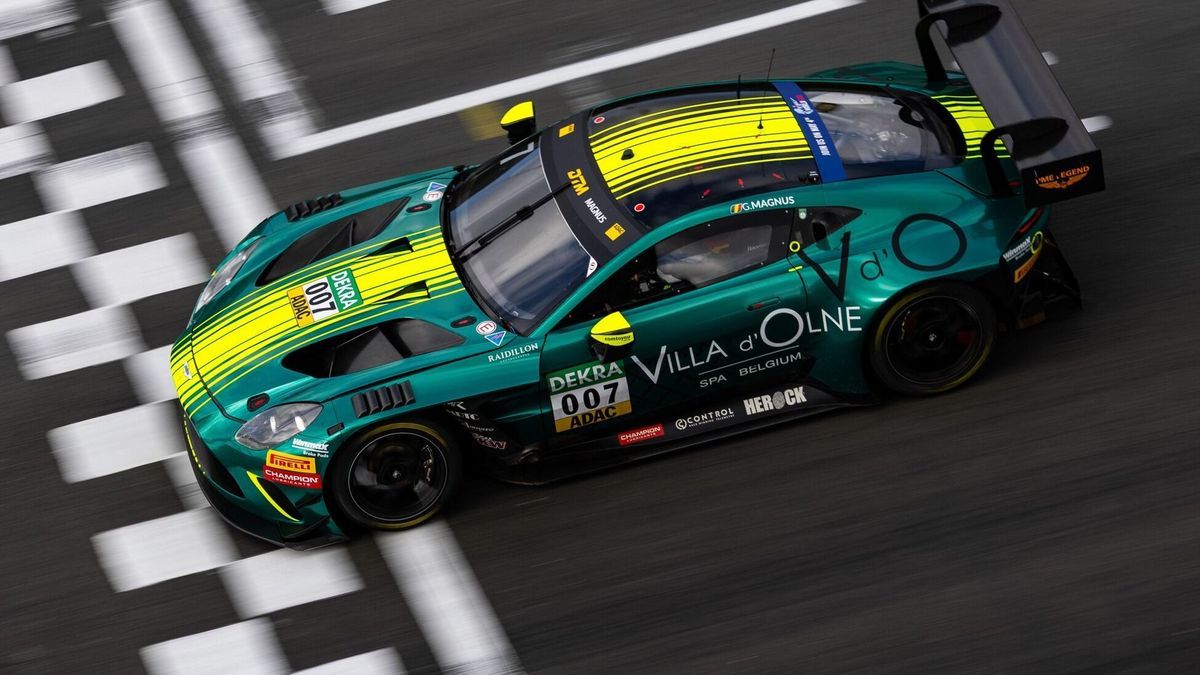 Der Aston Martin Vanrtage GT3 kam beim Debüt über eine Statistenrolle nicht hinaus