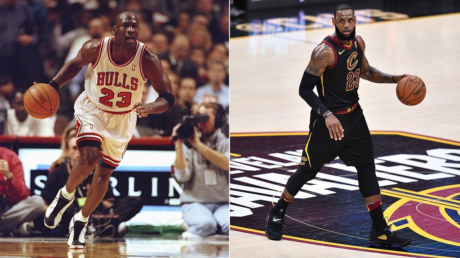 
                <strong>Jordan vs. James - Duell der Giganten</strong><br>
                Ob LeBron James zu den besten Basketballern der NBA-Geschichte gehört, steht längst nicht mehr zur Diskussion. Die Frage ist lediglich: Ist James bereits besser als "His Airness" Michael Jordan?
              