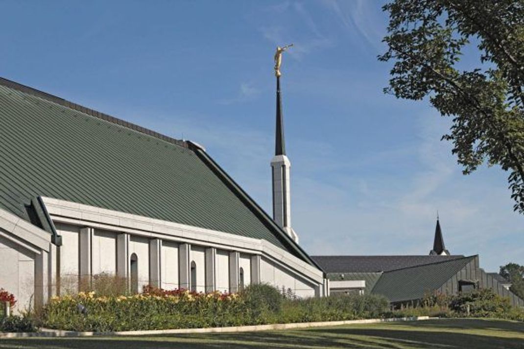Der Mormonen-Tempel in Friedrichsdorf in der Nähe von Frankfurt wurde 1987 geweiht.