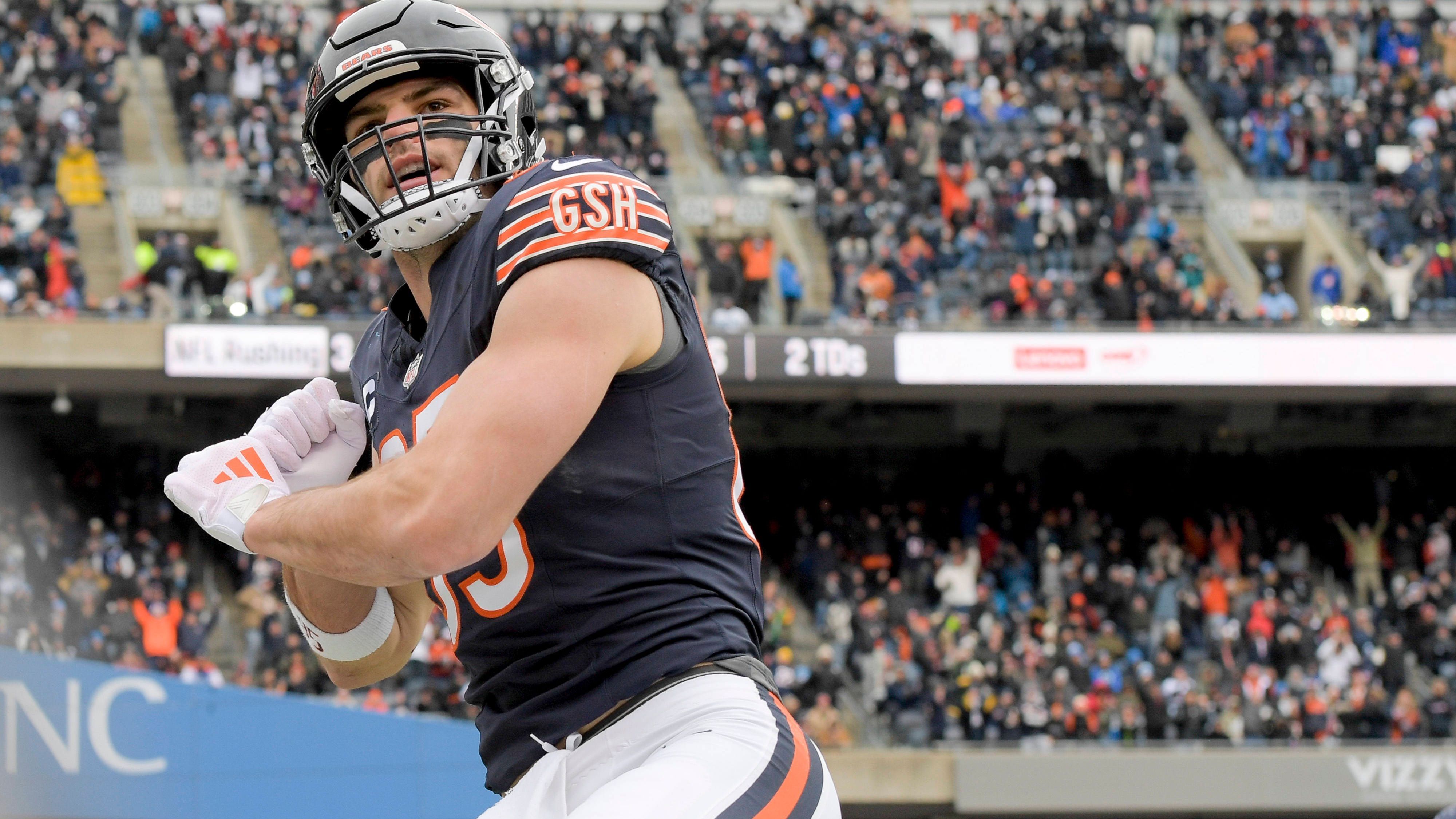 <strong>Chicago Bears</strong><br>Cole Kmet (Foto, Tight End), Jaylon Johnson (Defensive Back) und Cairos Santos (Kicker) seit 2020