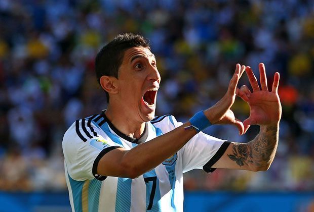 
                <strong>Argentinien vs. Schweiz (1:0 n.V.) - Di Maria mit Herz</strong><br>
                Riesen Erleichterung in Sao Paulo: Zwei Minuten vor Ende der Verlängerung erzielt Angel Di Maria das Siegtor für Argentinien.
              