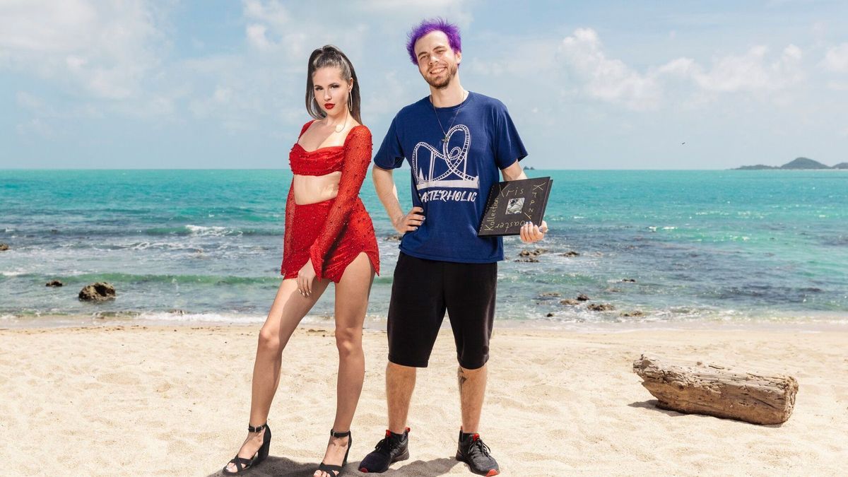 Achterbahn-Fan Kris bildet zusammen mit Content-Creatorin Vanessa ein Team.