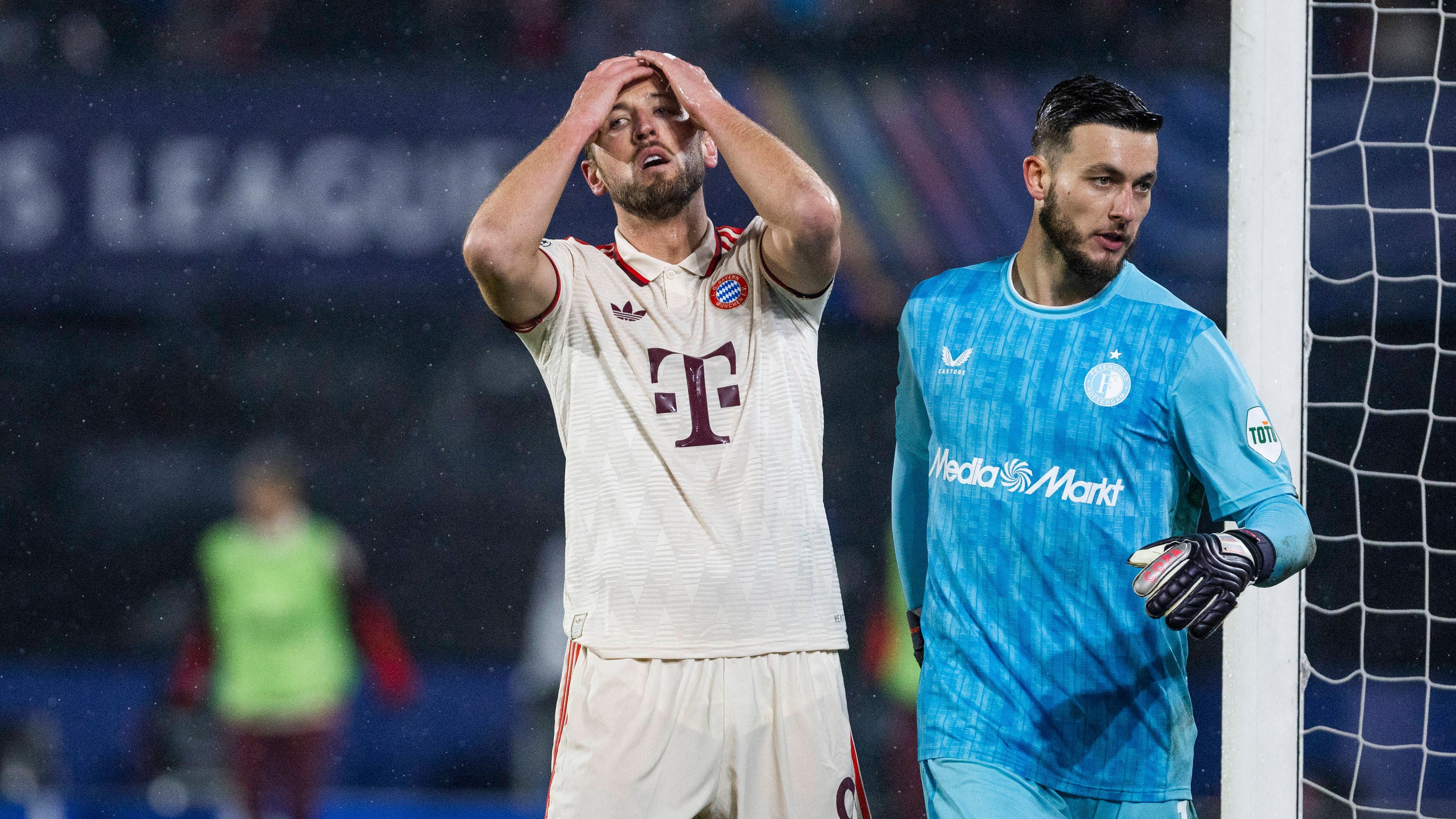 <strong>Feyenoord Rotterdam - FC Bayern München 3:0 (2024/25)</strong><br>Ja, der FC Bayern hatte zahlreiche Großchancen, ein Tor gelang aber nicht. Da die Gastgeber enorm effizient waren, kassierte der FCB am siebten Spieltag der Königsklasse eine bittere 0:3-Pleite. Es war zudem die dritte Auswärtsniederlage. Die Fans im Hexenkessel "De Kuip" machten sich einen Spaß draus und sangen hämisch "Auf Wiedersehen".