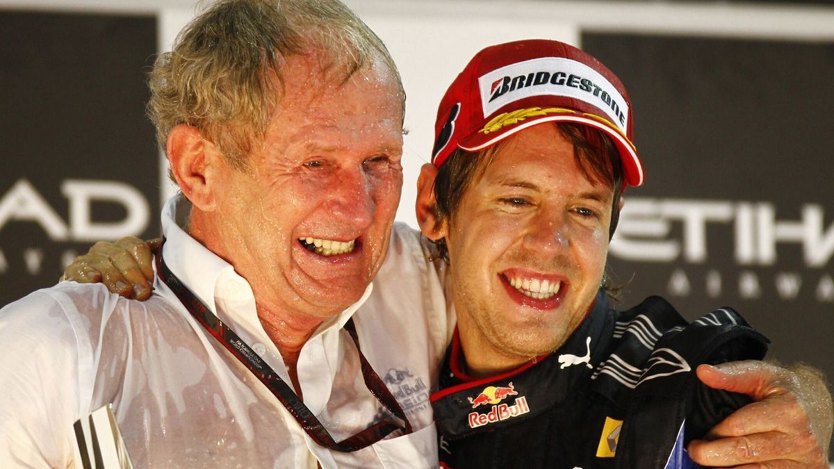 Bild aus gemeinsamen Red-Bull-Tagen: Helmut Marko mit Sebastian Vettel