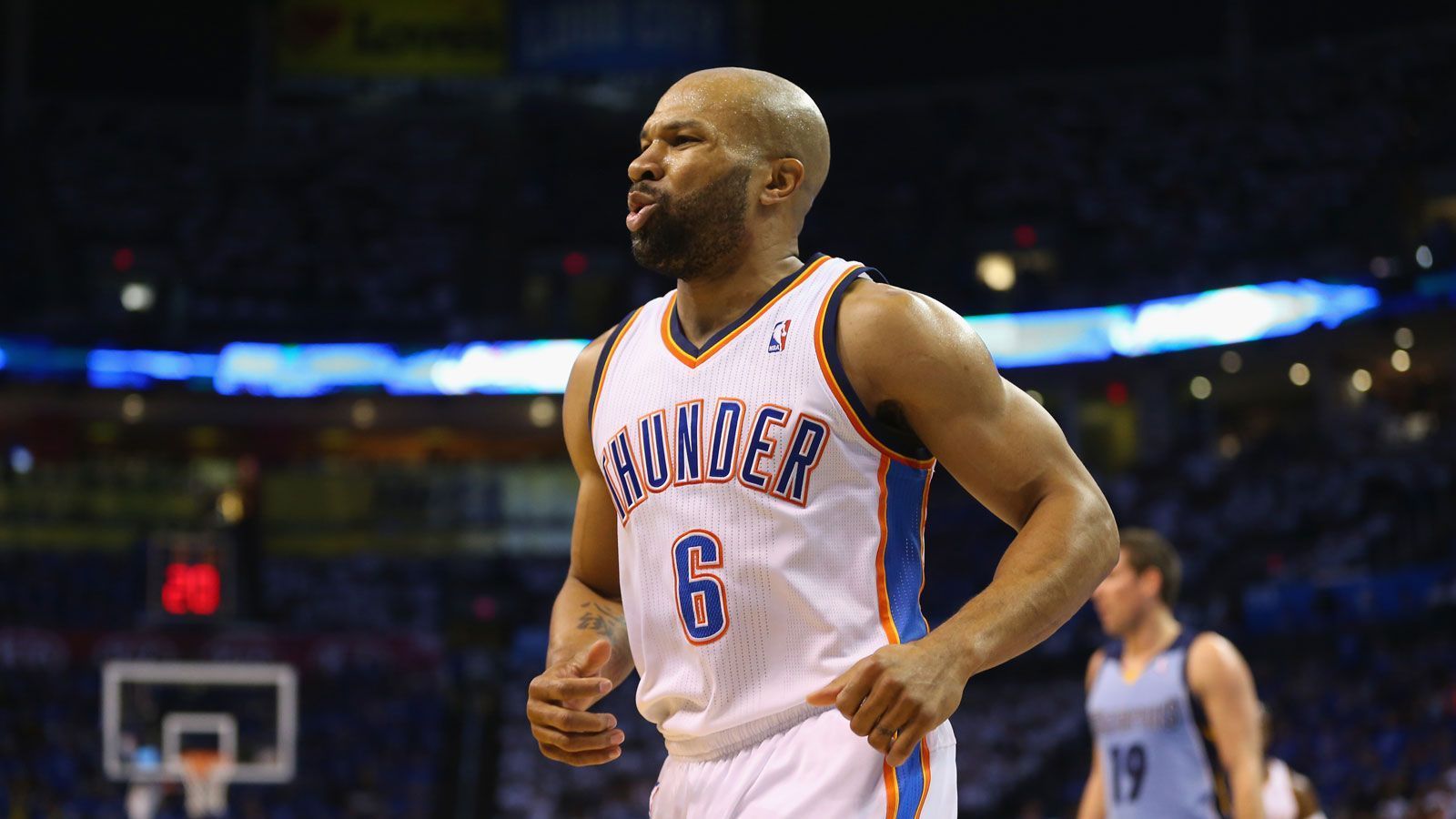 
                <strong>Platz 2: Derek Fisher</strong><br>
                In der NBA aktiv für: L.A. Lakers, Golden State Warriors, Utah Jazz, Oklahoma City Thunder, Dallas MavericksPlayoff-Siege: 161Absolvierte Playoff-Spiele: 259Playoff-Siege in %: 62,16
              