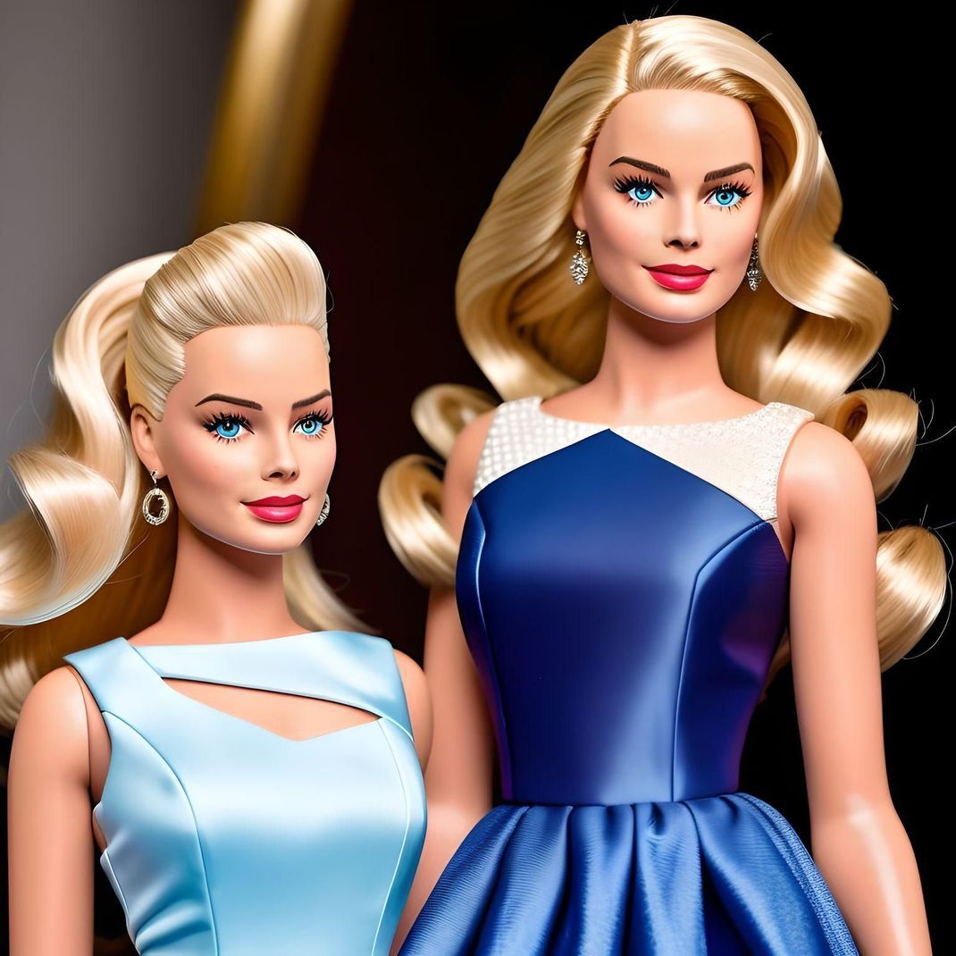 Margot Robbie als Barbie-Puppe