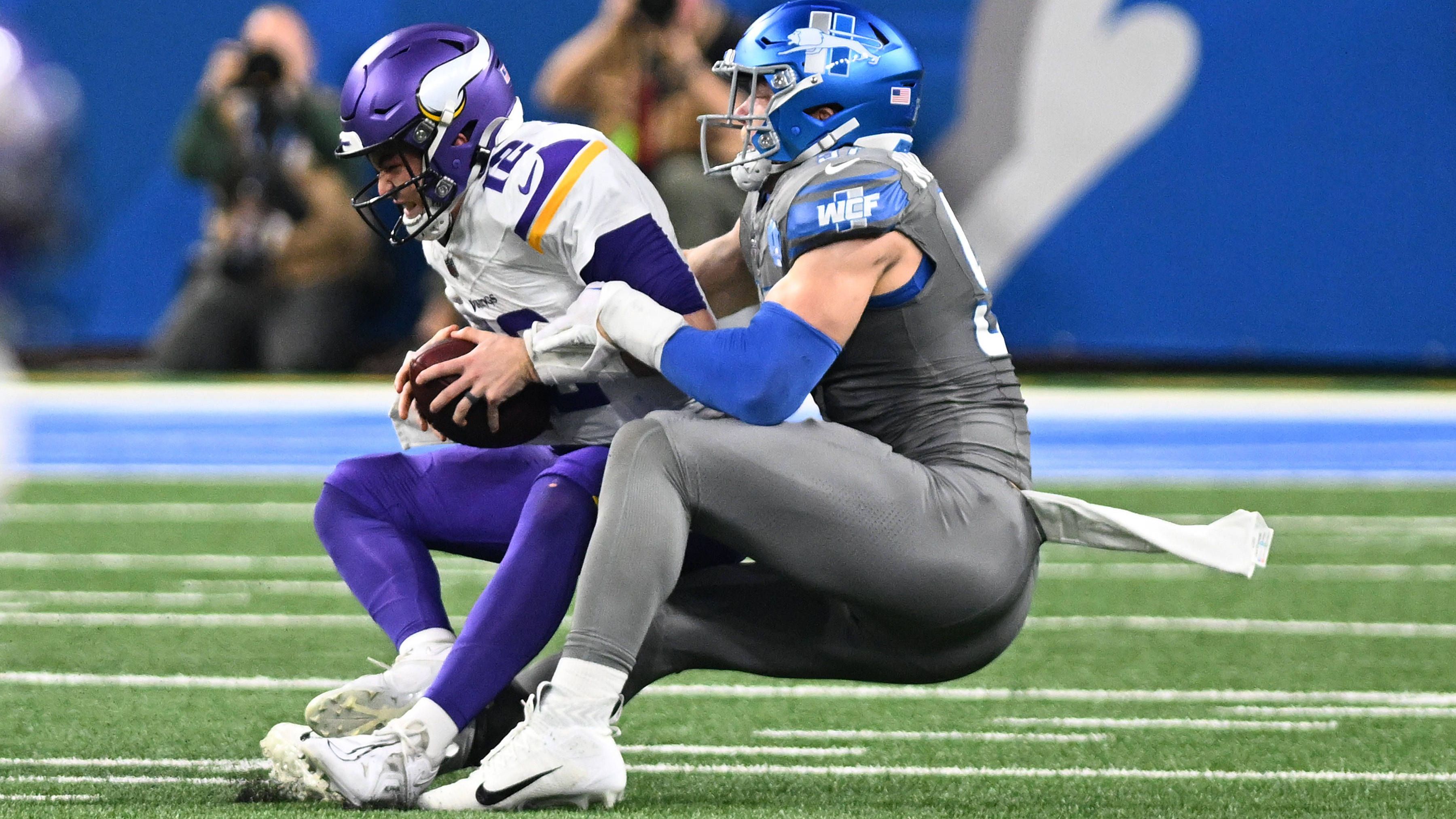 <strong>Platz 22 (geteilt): Minnesota Vikings</strong><br>Zugelassene Quarterback-Sacks 2023: 47