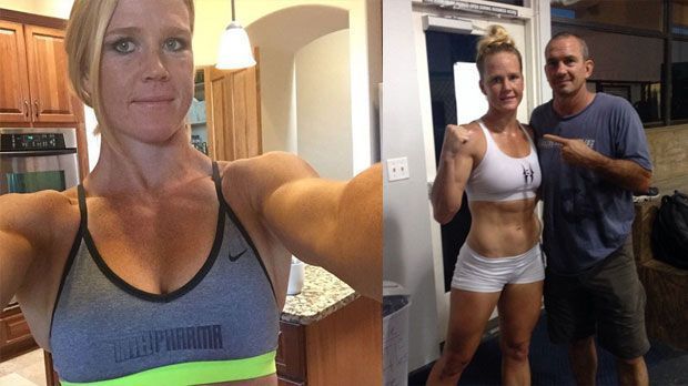 
                <strong>Holly Holm</strong><br>
                Holly Holm: Die hübsche Blondine hat schon Ronda Rousey verdroschen. Auch in den eigenen vier Wänden lässt sie die Muskeln spielen.
              