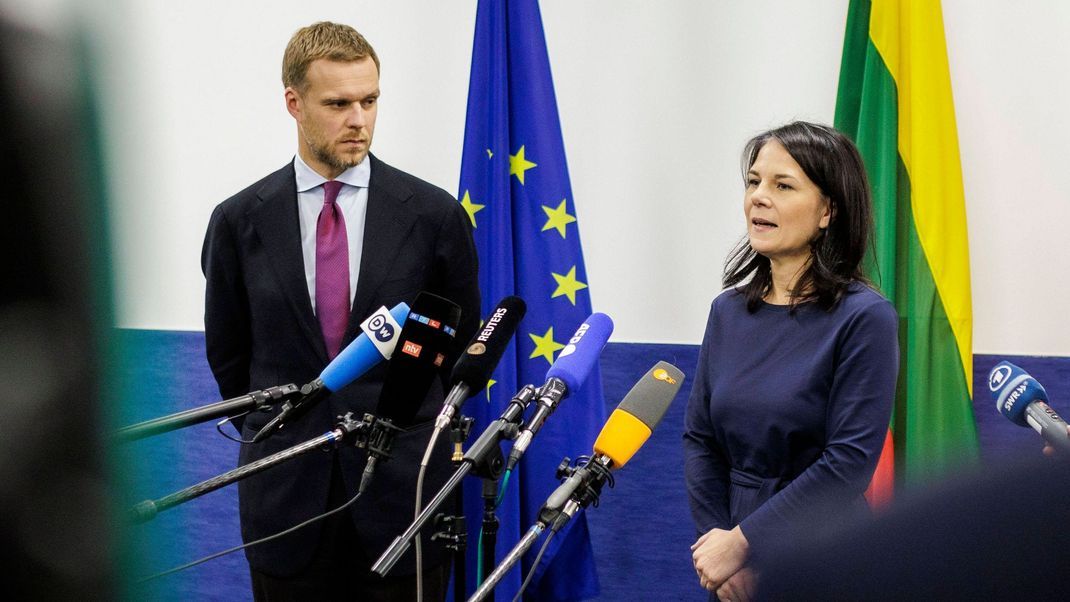 Gabrielius Landsbergis, Außenminister von Litauen, und Annalena Baerbock (Archivbild).