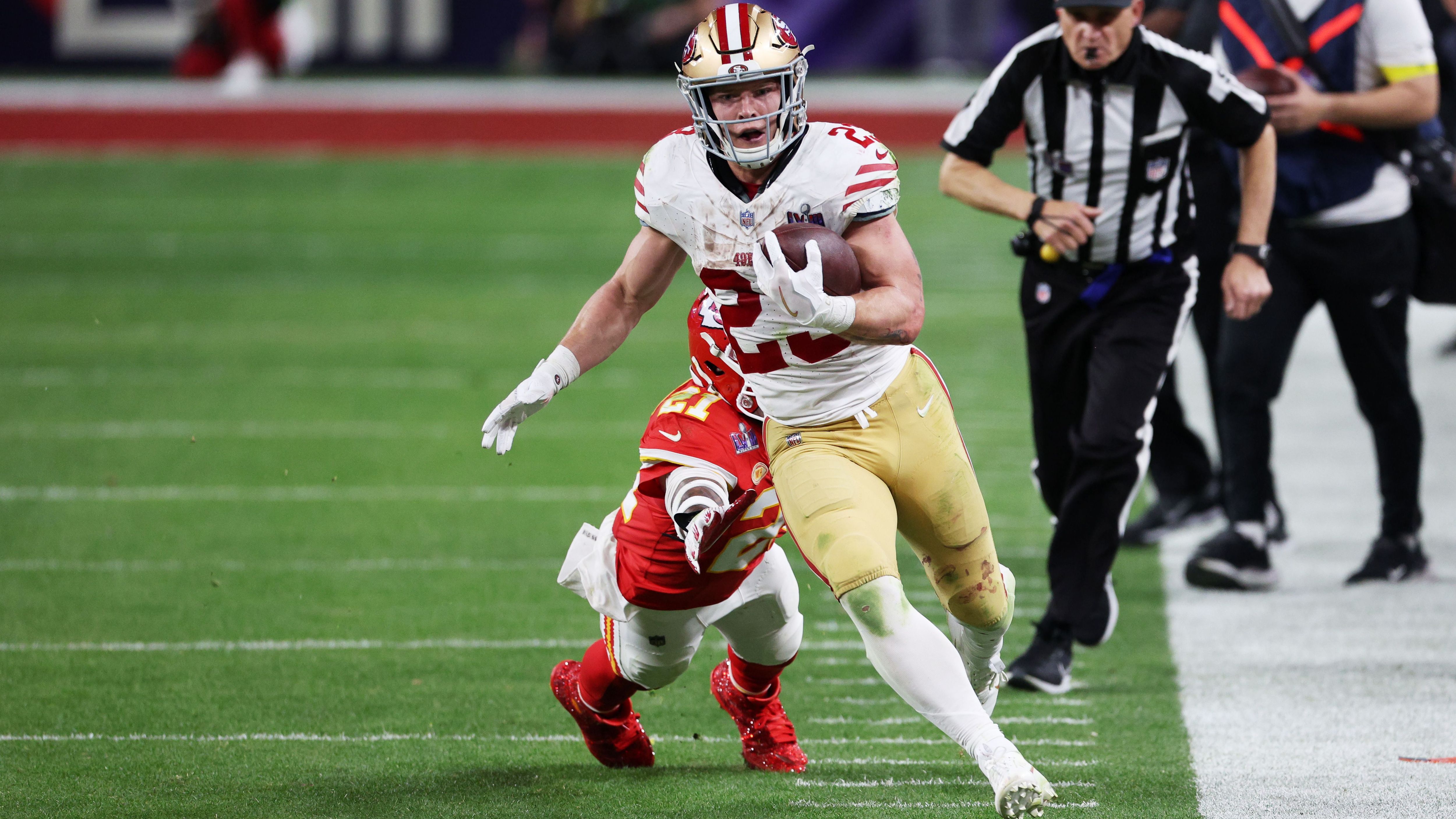 <strong>Platz 1: Christian McCaffrey</strong><br>Team: San Francisco 49ers<br>Rating: 99