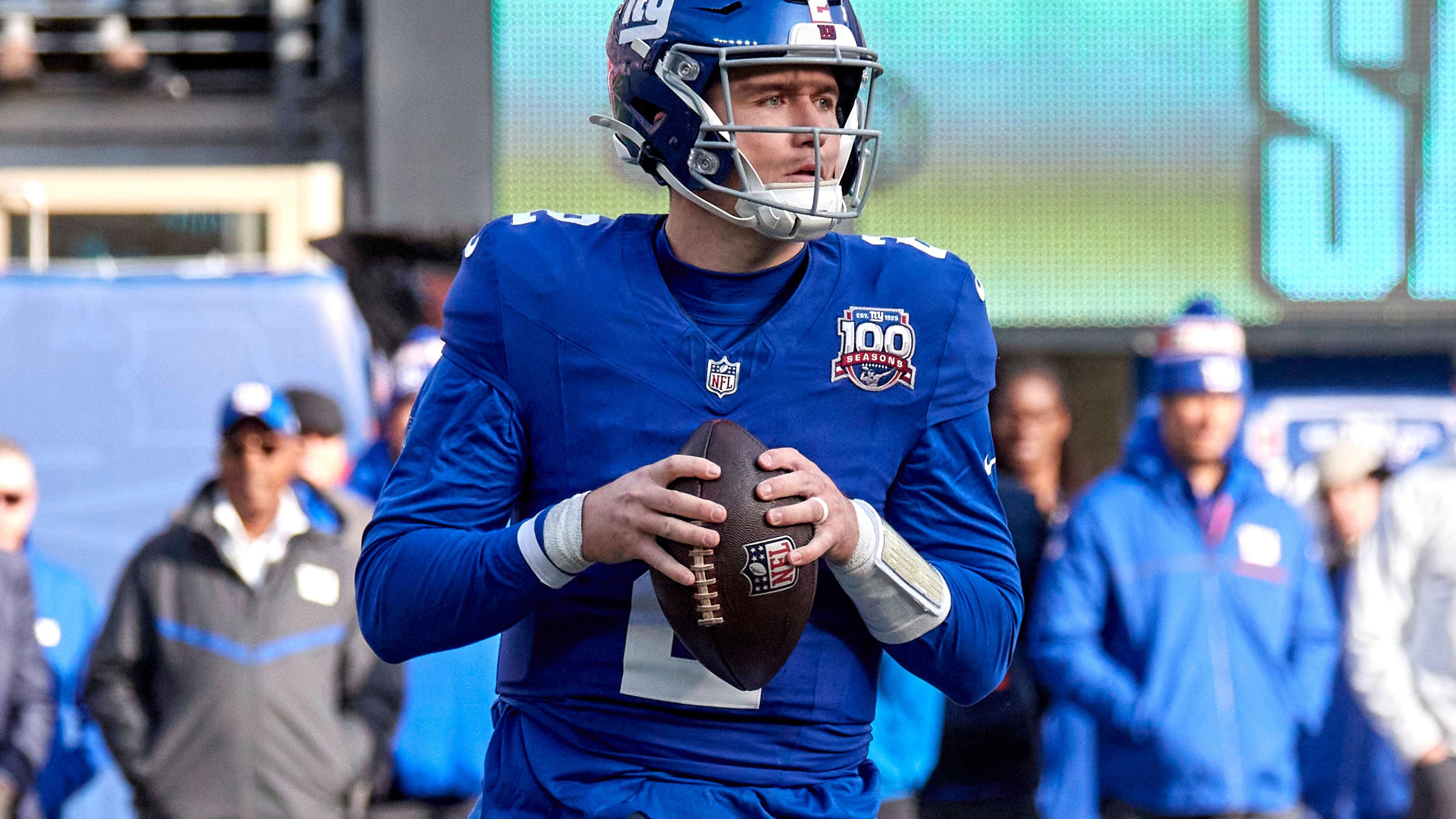 <strong>Drew Lock (New York Giants)</strong><br>Drew Lock bleibt vom Pech verfolgt: Nach seinem schwachen Auftritt gegen die Saints fehlt der Quarterback verletzt gegen die Ravens. Wie Giants-Coach Brian Daboll in einer Presserunde bestätigte, laboriere Lock an einer Fersenverletzung. Für ihn wird am Sonntag Tommy DeVito beginnen.