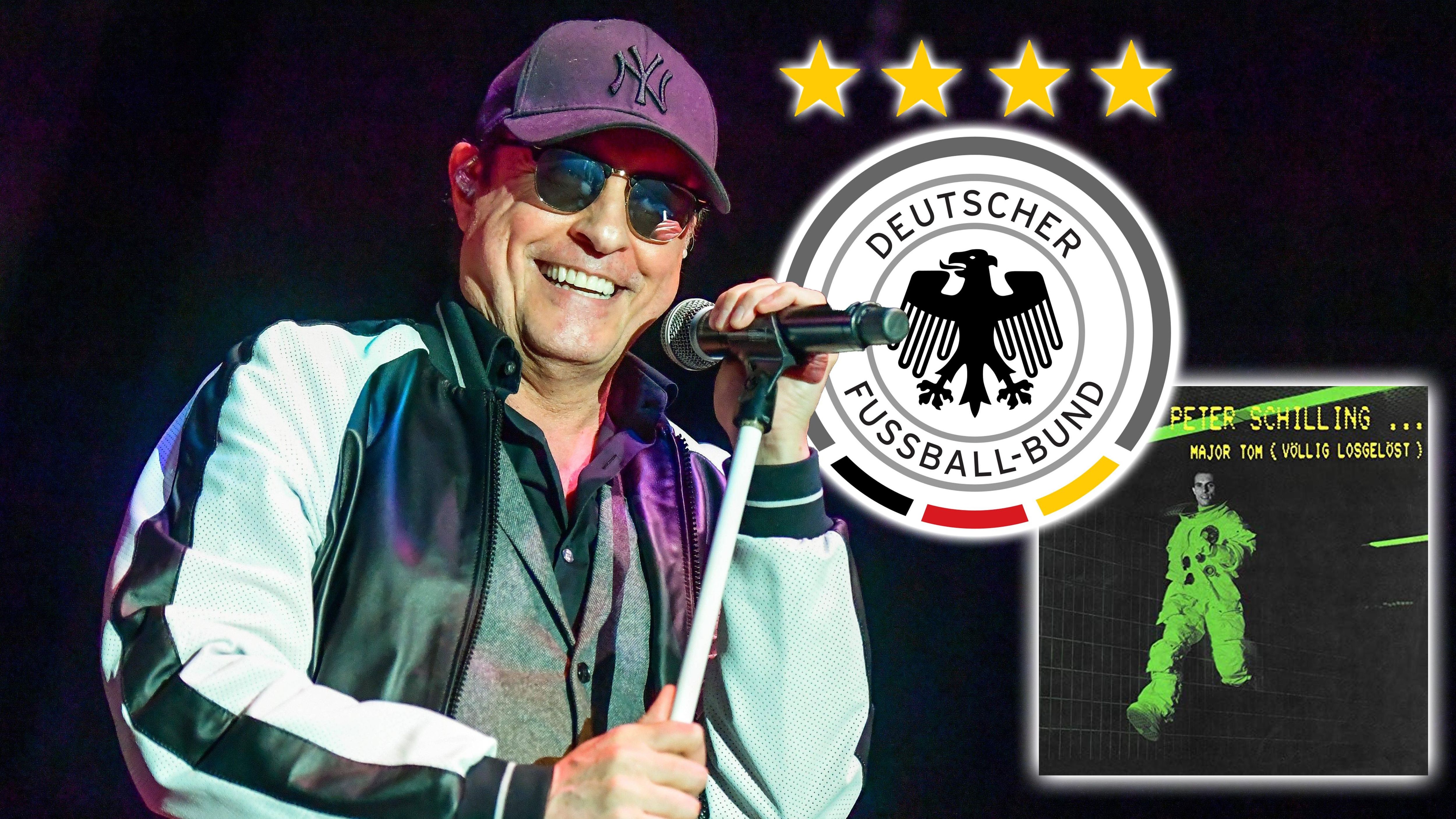 <strong>GEWINNER: Peter Schilling</strong><br>Einen "Traum" nannte der NDW-Star, die Möglichkeit seinen Song "Major Tom" plötzlich als DFB-Torhymne zu hören. Nun kam es tatsächlich dazu. Einer Fan-Petition sei Dank. 42 Jahre nach seinem Erscheinen, ist der Welthit auch im Fußball-Olymp angekommen. Den Kult-Song brachte wortwörtlich ins Spiel der&nbsp;<a href="https://www.ran.de/sports/fussball/europameisterschaft/news/copa-ts-tommi-schmitt-ueber-die-auswirkungen-seines-vorschlags-major-tom-als-torhymne-zu-spielen-358101">Entertainer Tommi Schmidt im Rahmen seines Podcasts "Copa TS"</a>.