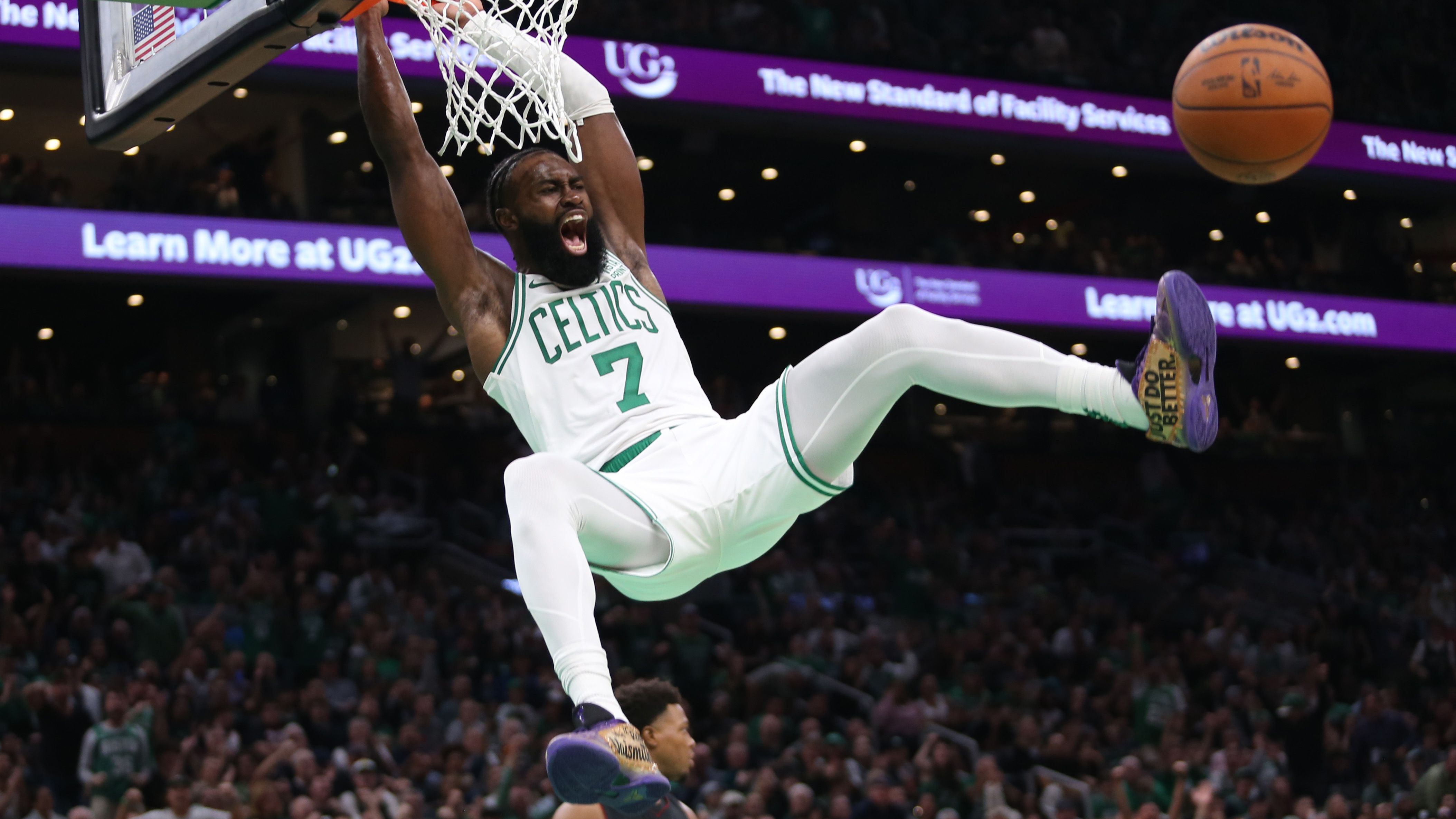 <strong>Jaylen Brown (Boston Celtics) - Dunk-Contest</strong><br>Das erste Mal seit 2018 nimmt ein All-Star am Dunk-Contest teil. Jaylen Brown beerbt damit Victor Oladipo, der damals noch in Indiana spielte. Brown sollte eine Mehr Power in den Wettbewerb bringen. Ist er jedoch kreativ genug um einen Mac McClung zu schlagen?