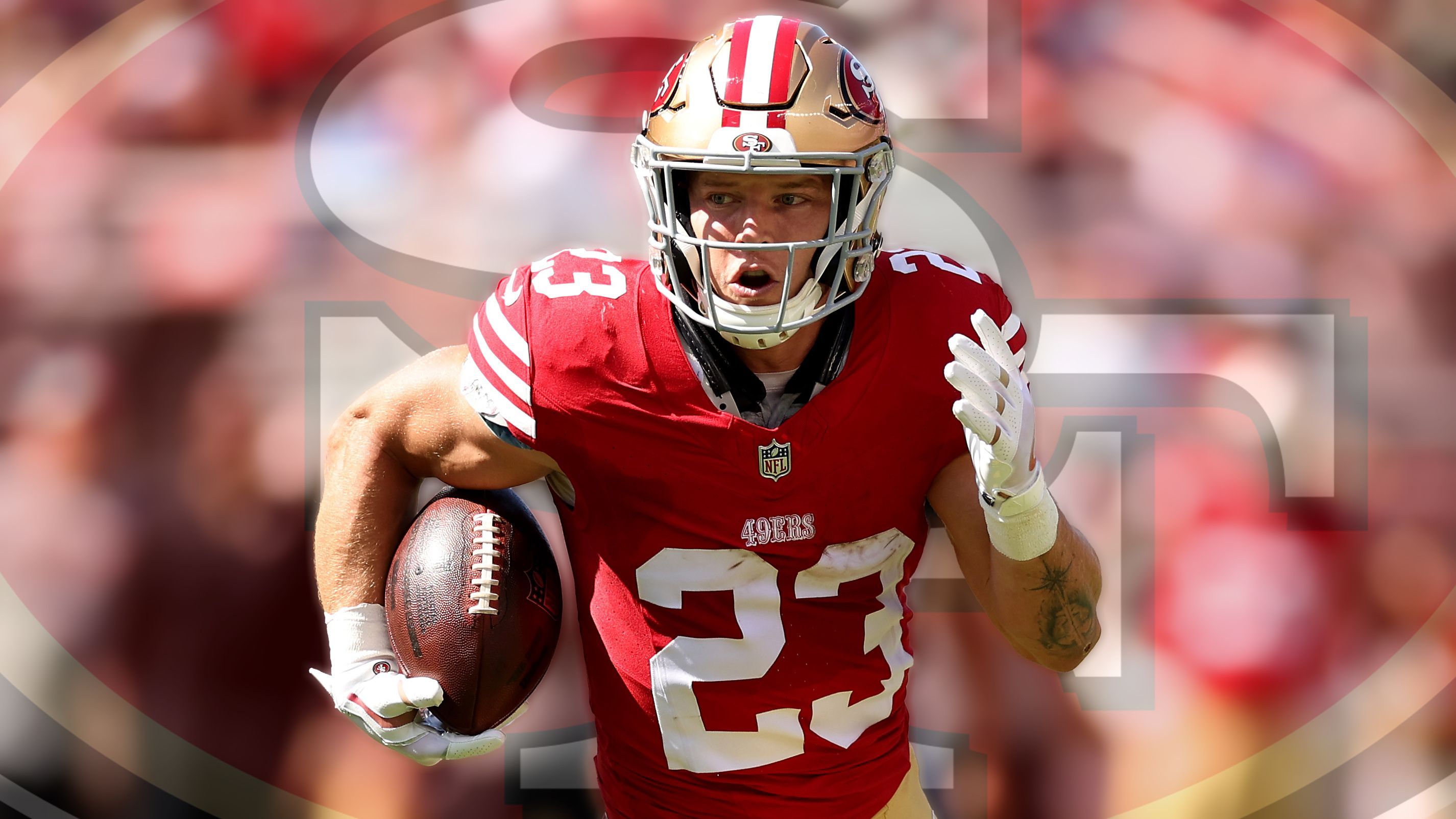 <strong>Platz 1: Christian McCaffrey (San Francisco 49ers)</strong>&nbsp;<br>Jahresgehalt: 19 Millionen <br>Vertragslaufzeit: 2 Jahre <br>Grundgehalt: 38 Millionen <br>Davon garantiert: 24 Millionen