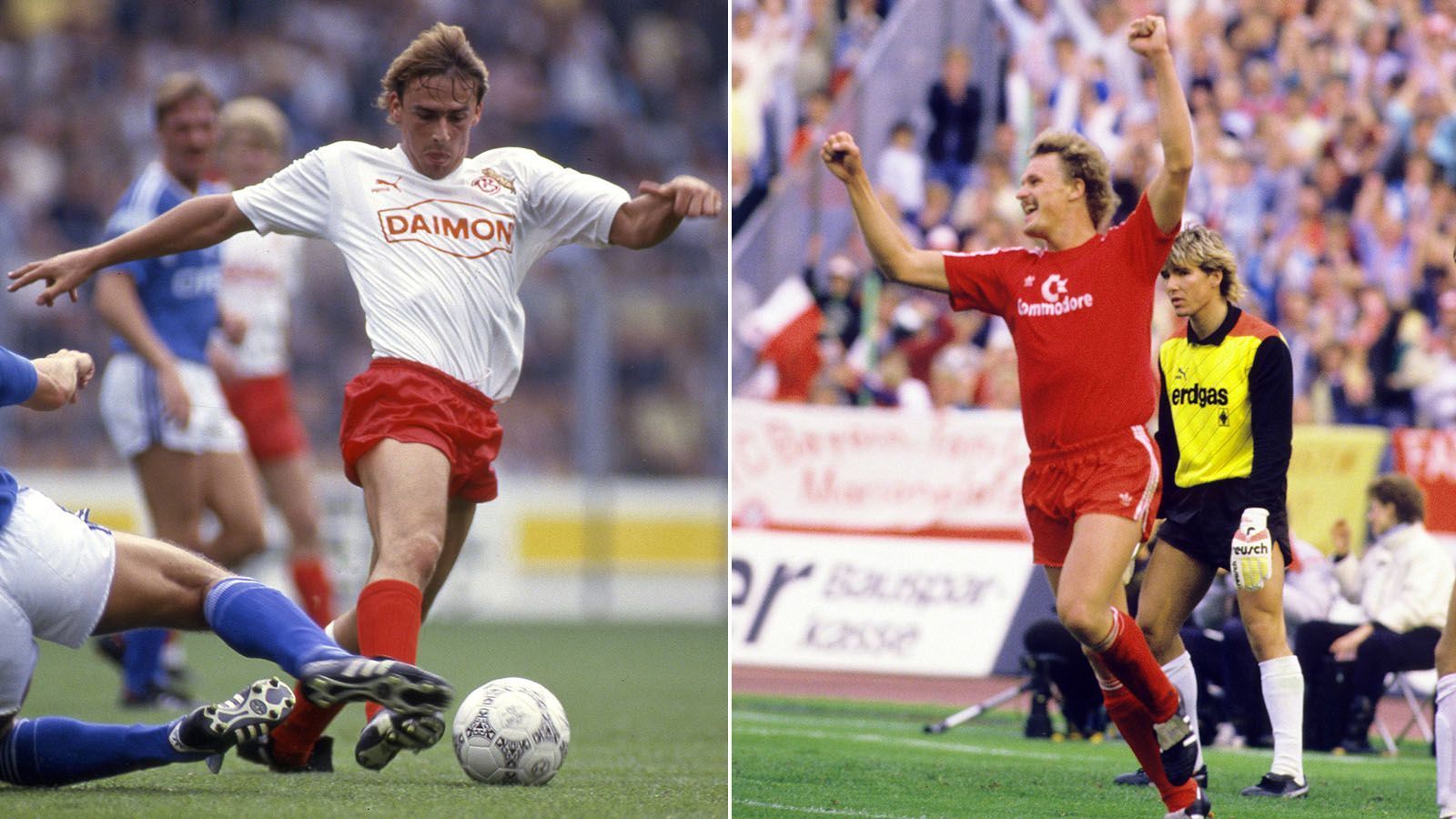 
                <strong>Saison 1988/89</strong><br>
                Torschützenkönige: Thomas Allofs (1. FC Köln) und Roland Wohlfahrt (FC Bayern München) - 17 ToreBesonderheit: Nie wurde in der Bundesliga-Geschichte ein Spieler mit weniger als 17 Saisontreffern Torschützenkönig.
              