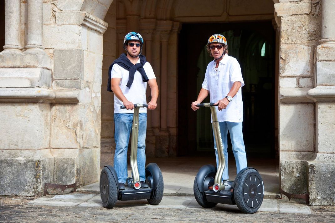 Total im Trend: Segways. Hiermit können Sie bequem durch die Stadt cruisen.