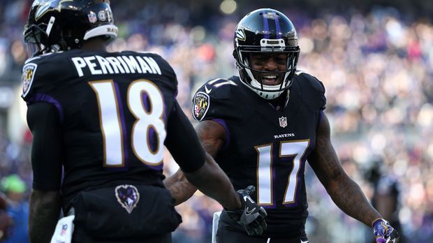 
                <strong>Platz 24: Baltimore Ravens</strong><br>
                Mike Wallace und Breshad Perriman105 Receptions (22.)1516 Yards (19.)7 Touchdowns (23.)
              