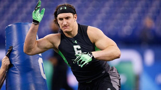 
                <strong>Nr. 4 Joey Bosa</strong><br>
                4. Position - Joey Bosa, Defensive End (zu den Dallas Cowboys): Die Cowboys brauchen einen Pass Rusher - und zwar keinen, der nicht mehr alle Latten am Zaun hat wie Greg Hardy. Ezekiel Elliot hätte auch interessant werden können. Aber da Dallas sich bereits Alfred Morris geschnappt hat, holen sie sich Bosa im Draft. 
              