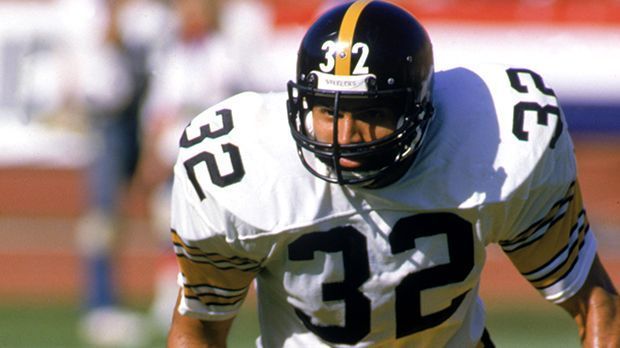 
                <strong>Running Back: Franco Harris</strong><br>
                Running Back: Franco Harris. Super-Bowl-Gewinner IX, X, XII, XIV, Super-Bowl-MVP IX mit den Pittsburgh Steelers.
              