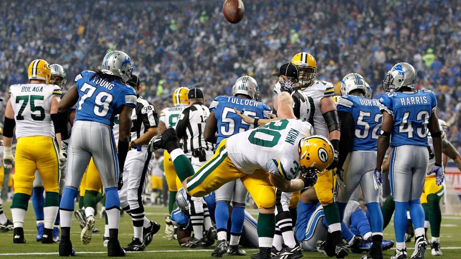 <strong>Rekord-Duell: Packers vs. Lions</strong><br>
                Die meisten Duelle an Thanksgiving gab es zwischen den Green Bay Packers und den Detroit Lions, die nun erneut aufeinandertreffen. 21-mal trafen die beiden Franchises aufeinander, das letzte Duell fand 2013 statt. Die Lions gewannen mit 40:10.
