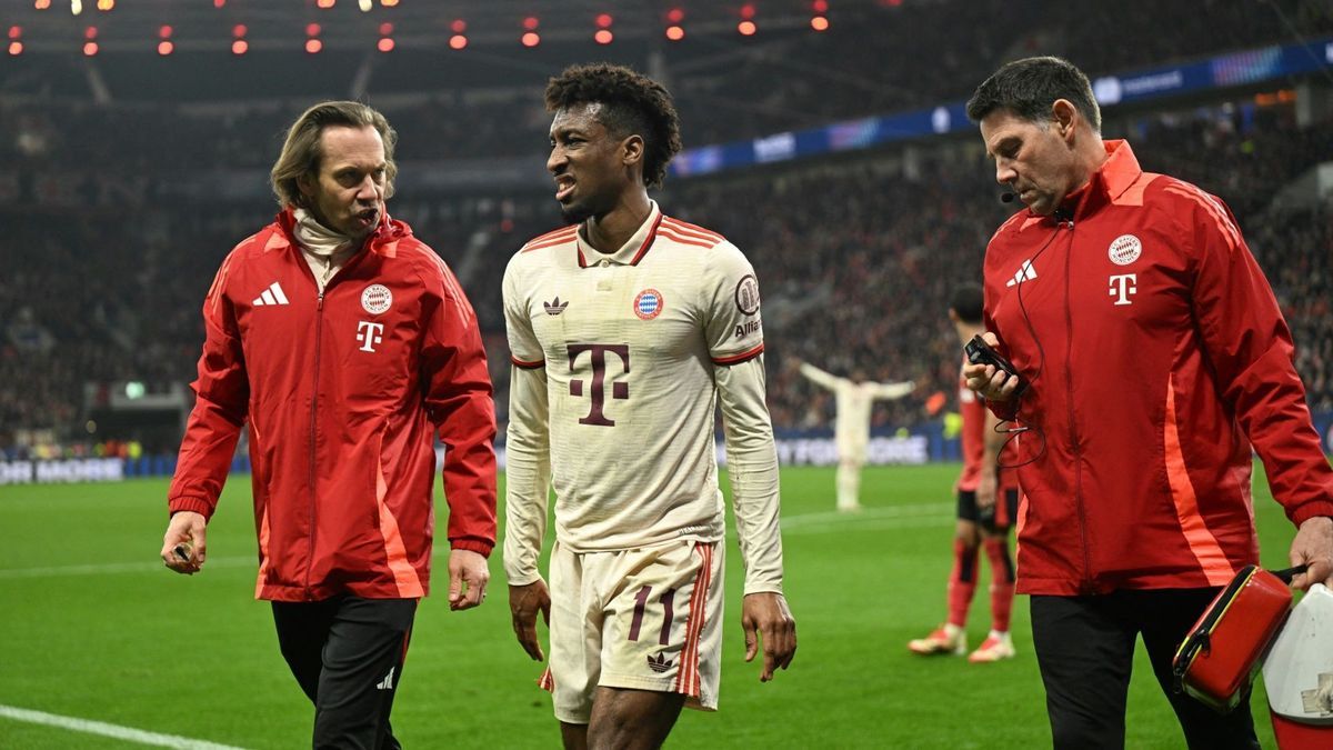 Coman (m.) musste in Leverkusen vorzeitig raus