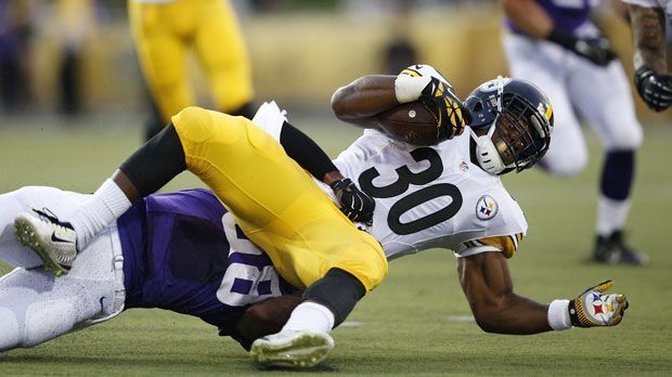
                <strong>Hall of Fame Weekend</strong><br>
                Besonders gegen das Lauf-Spiel der Steelers fand die Vikings-Defense die nötigen Mittel und zwang das Team aus Pittsburgh damit immer wieder zum Punten.
              
