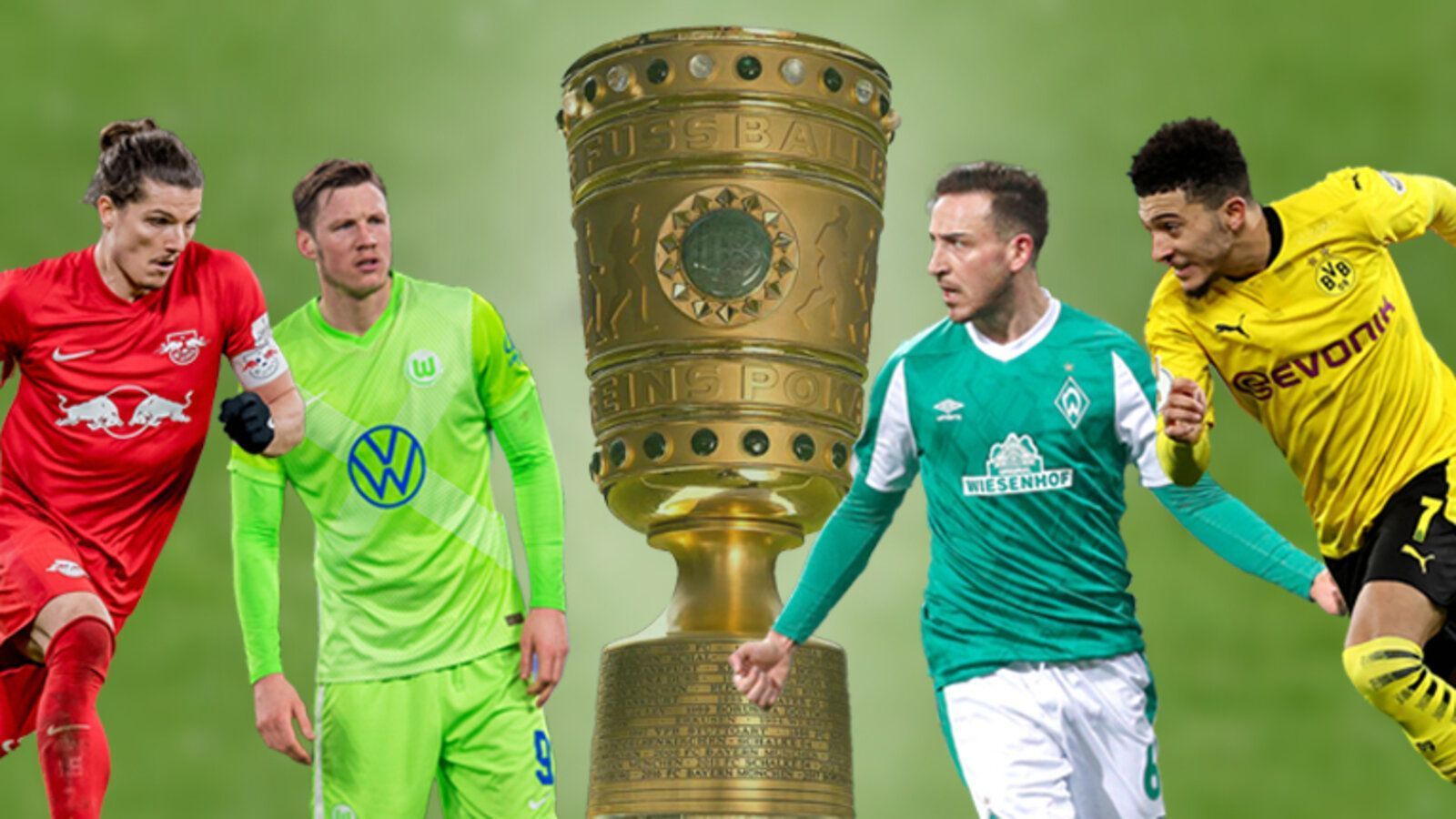 
                <strong>Die Titelchancen der Pokal-Viertelfinalisten</strong><br>
                Der DFB-Pokal biegt mit den Viertelfinalduellen am Dienstag und Mittwoch (ab 18.30 Uhr im Liveticker auf ran.de) auf die Zielgerade ein. Über die letzten Runden wurden einige Teams mehr und mehr zur Überraschung - gleich drei der acht verbliebenen Mannschaften sind unterklassig. Zudem scheint die Ausgangslage nach dem überraschenden Aus des FC Bayern München offener als in den Vorjahren. ran.de hat sich an eine Einschätzung gewagt: Wer hat die besten Chancen, am 13. Mai die Trophäe in den Berliner Nachthimmel zu stemmen?
              