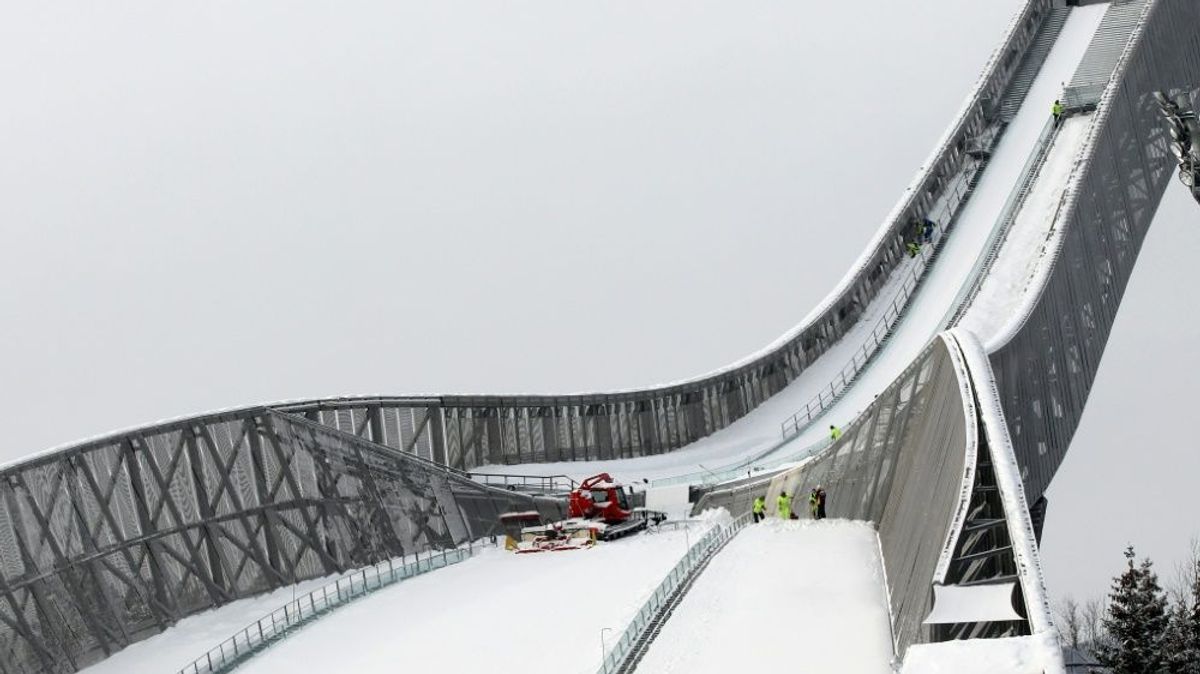 Keine Zuschauer am Holmenkollen in Oslo