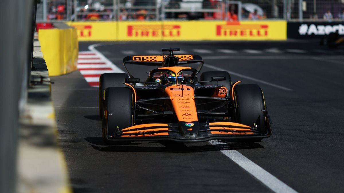 81 PIASTRI Oscar (aus), McLaren F1 Team MCL38, action during the Formula 1 Azerbaijan Grand Prix 2024, 17th round of the 2024 Formula One World Championship, WM, Weltmeisterschaft from September 13...