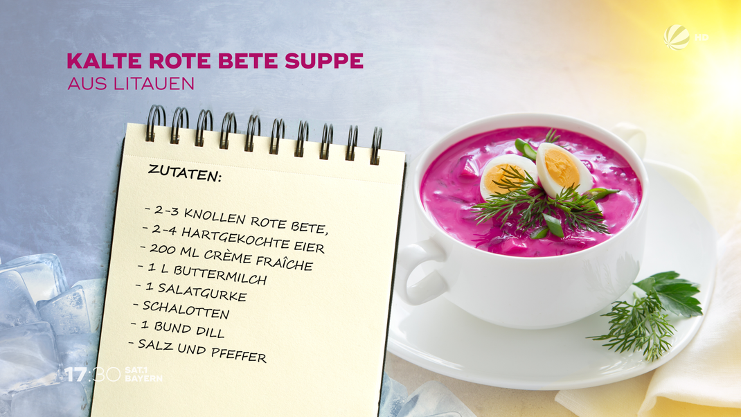 Rezept für kalte Rote-Bete-Suppe