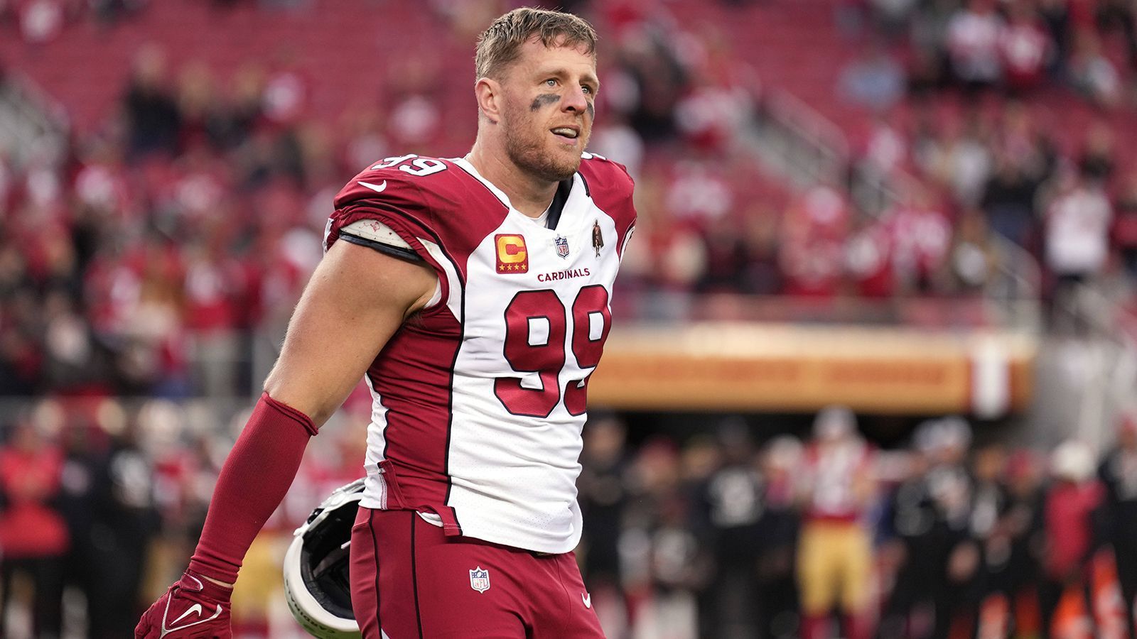 
                <strong>J.J. Watt </strong><br>
                &#x2022; vollständiger Name: Justin James Watt<br>&#x2022; Karriere beendet (zuletzt Arizona Cardinals)<br>&#x2022; Position: Defensive End<br>
              