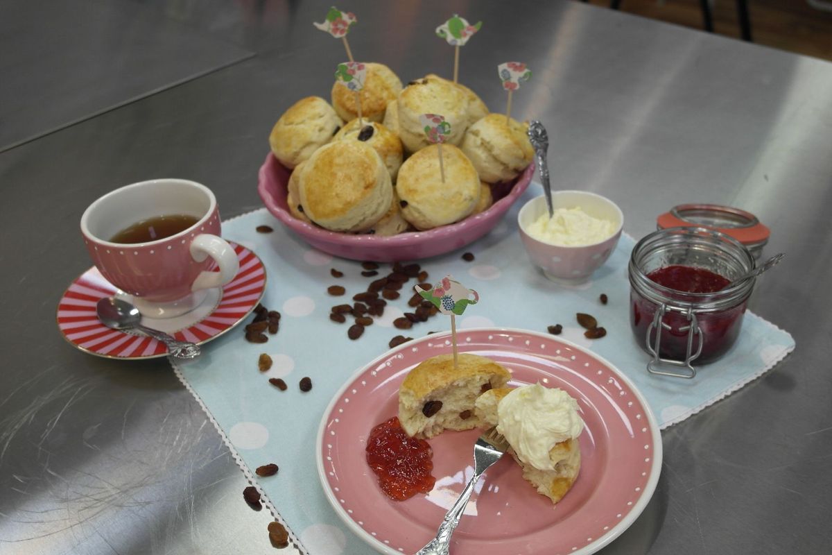 Scones mit Rosinen