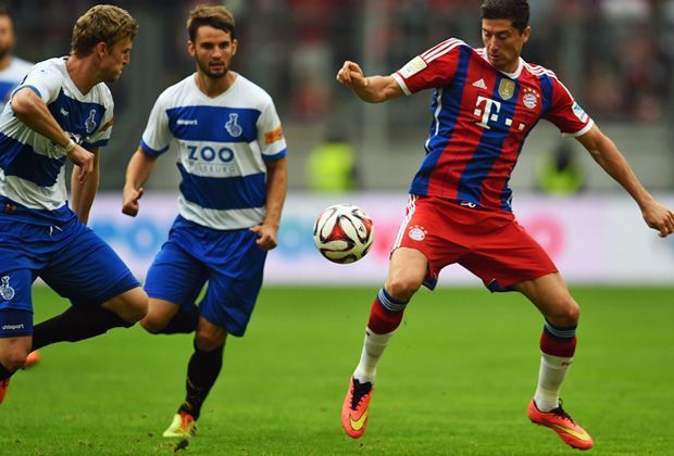 
                <strong>MSV Duisburg vs. FC Bayern: Robert Lewandowskis Debüt</strong><br>
                Lewandowski ist gleich gut ins Spiel eingebunden, hat früh die ersten Szenen im Strafraum.
              