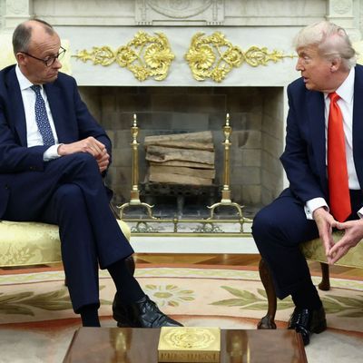 US-Präsident Donald Trump und Bundeskanzler Friedrich Merz bei ihrem Treffen im Weißen Haus in Washington am Donnerstag (5. Juni 2025).