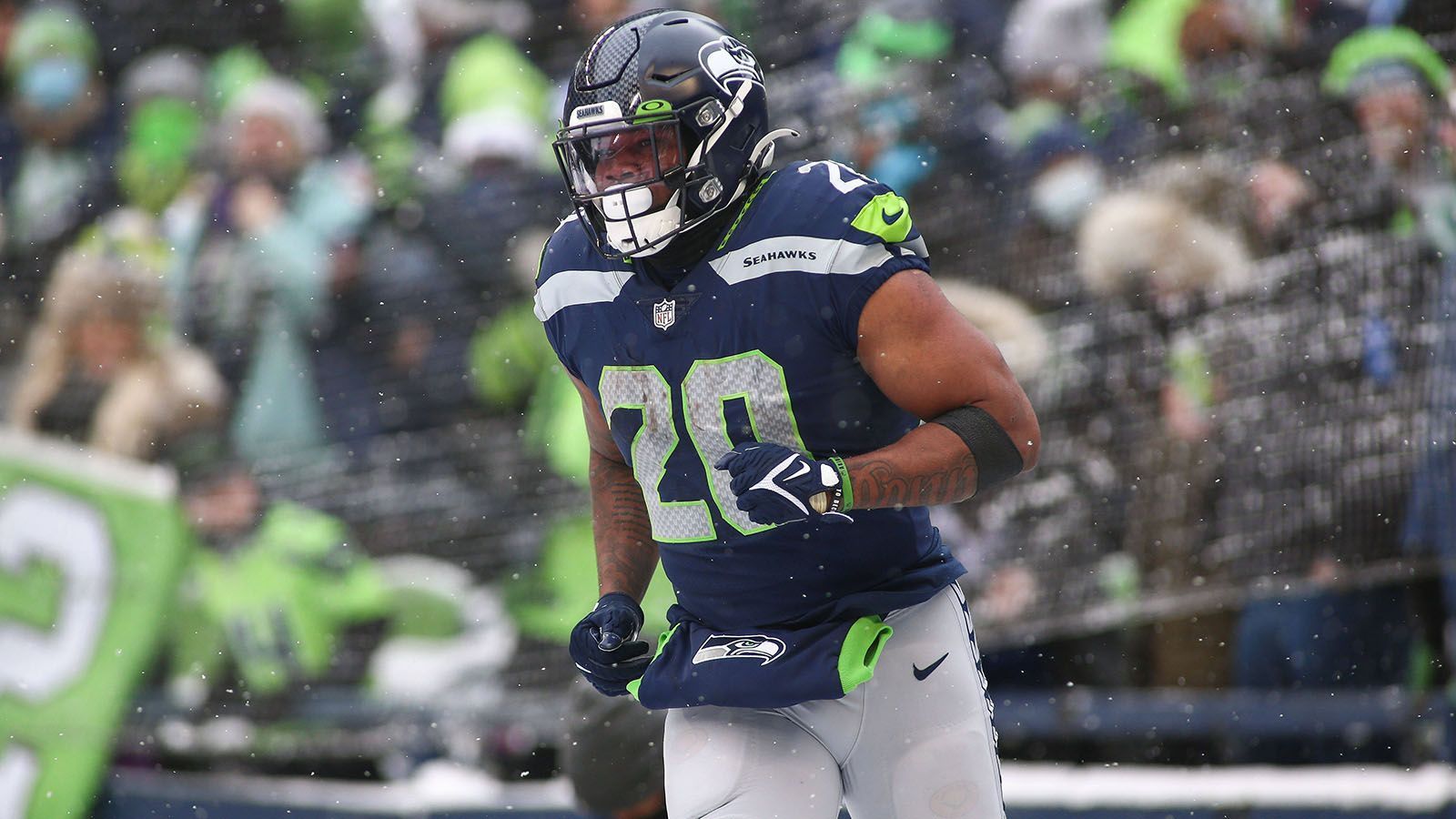 
                <strong>30. Platz: Seattle Seahawks </strong><br>
                &#x2022; Overall Rating: <strong></strong><br>&#x2022; Beste Spieler: Jamal Adams (90), Tyler Lockett (90), D.K. Matcalf (89)<br>
              