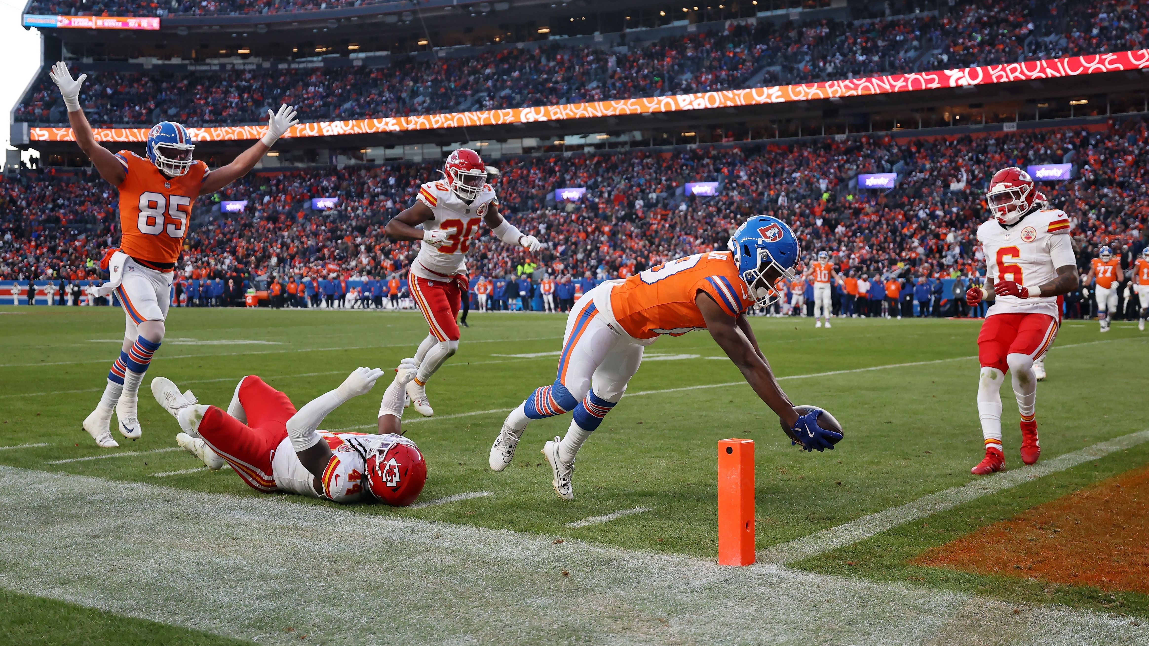 <strong>Denver Broncos</strong><br>Saison 2024<br>Am 05.01.2025 im Spiel gegen die Kansas City Chiefs<br>Endergebnis: 38-0
