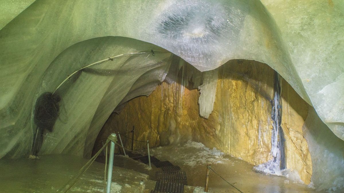 Die Eishöhle bei Marktschellenberg im Berchtesgadener Land