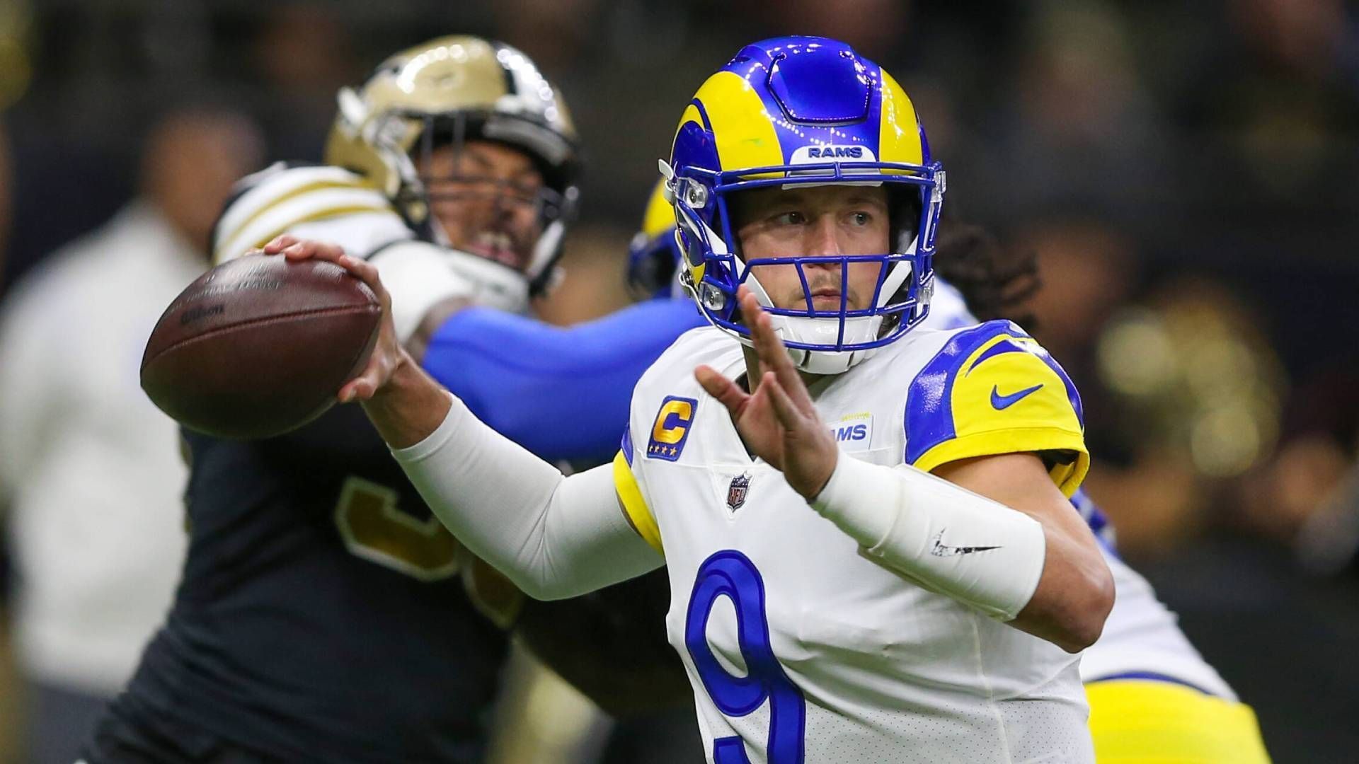 
                <strong>Platz 10: Matthew Stafford (Los Angeles Rams)</strong><br>
                &#x2022; Ranking im vorigen Jahr: Platz 6<br>&#x2022; Statistiken in der Saison 2022: 9 Spiele, 2.087 Yards, 10 Touchdowns, 8 Interceptions<br>
              