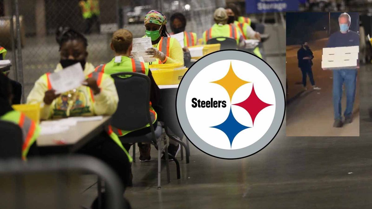 Steelers geben Essen an Wahlhelfer aus