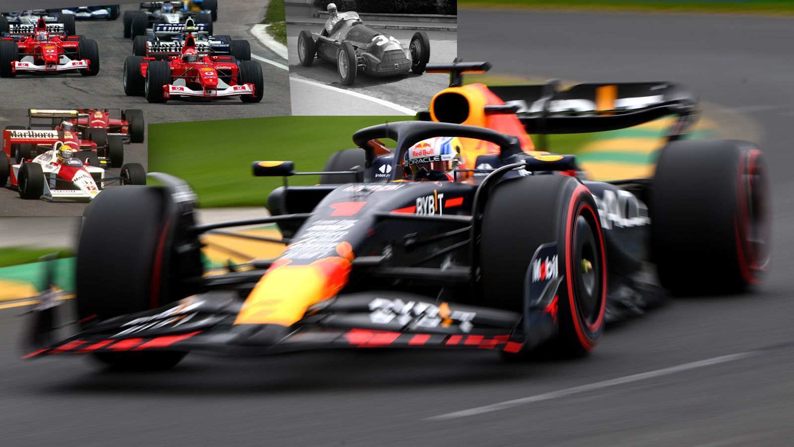 
                <strong>Wird der Red Bull RB19 der größte Dominator?</strong><br>
                Red Bull dominiert auch 2023 die Formel 1 nach Belieben. Max Verstappen und Sergio Perez könnten am Ende sogar das historisch stärkste Team der Formel-1-Geschichte werden. ran zeigt die Autos, die in der Geschichte der Motorsport-Königsklasse bisher am dominantesten waren.  
              