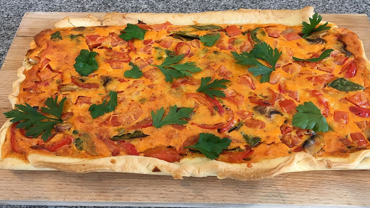 Paprika-Quiche