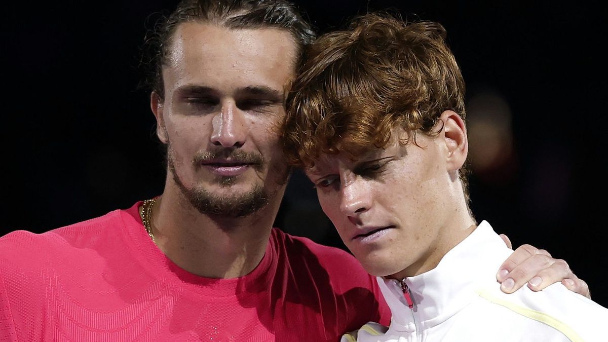 Alexander Zverev (l.) und Jannik Sinner