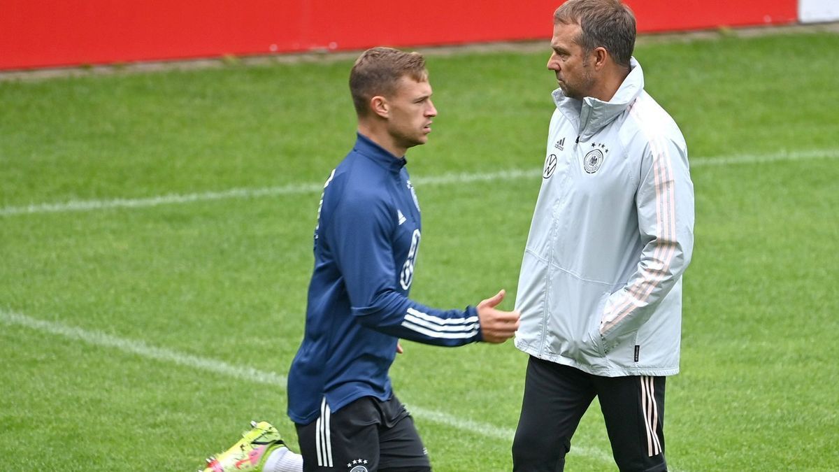 Joshua Kimmich und Hansi Flick